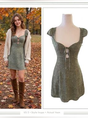 Princess Polly Olive Green Sleeveless Mini Dress